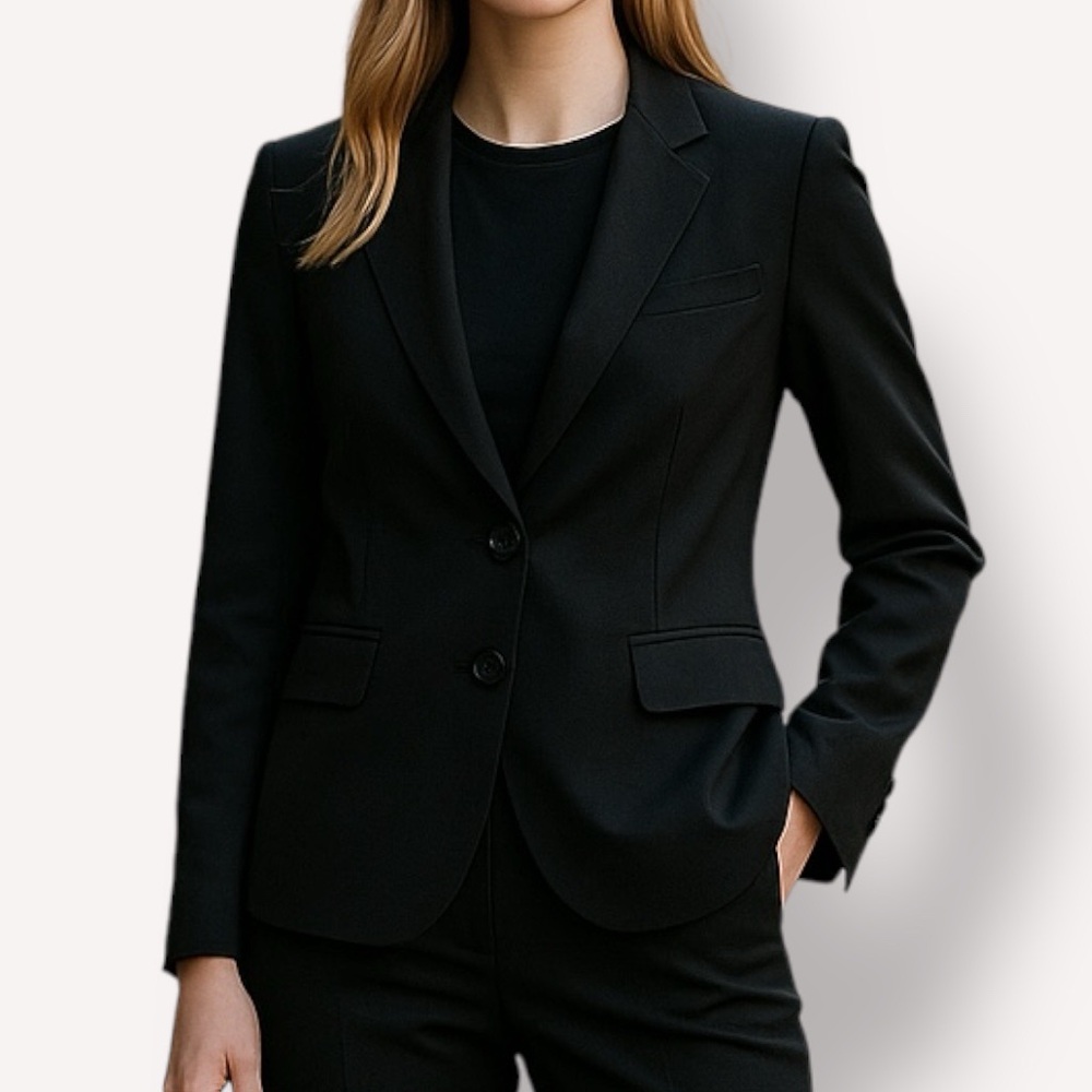 Fitted Black Blazer women’s S small - Grass Collection Stretch Blazer